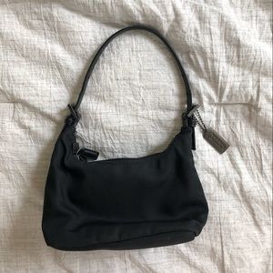 Vintage Nylon Black Coach Mini Purse